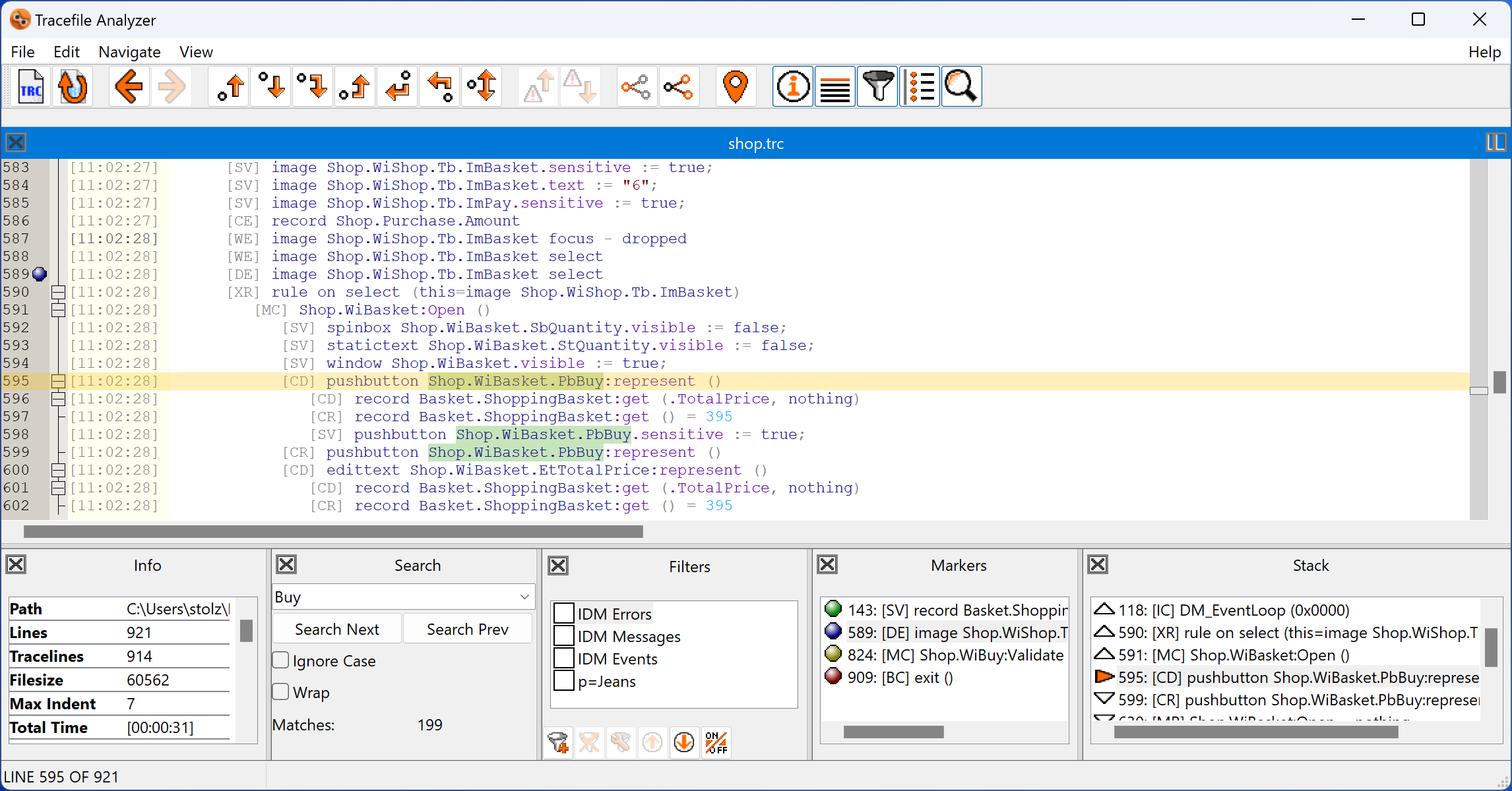 Tracefile Analyzer